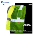 Heißer Verkauf gelbe ANSI / ISEA hohe Sichtbarkeit Sicherheitswesten mit reflektierende Streifen benutzerdefinierte Logo Druck Hi Vis Workwear Jacke